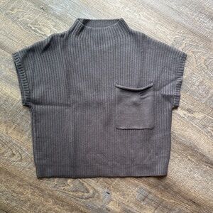 Blu Pepper Charcoal Knit Sweater